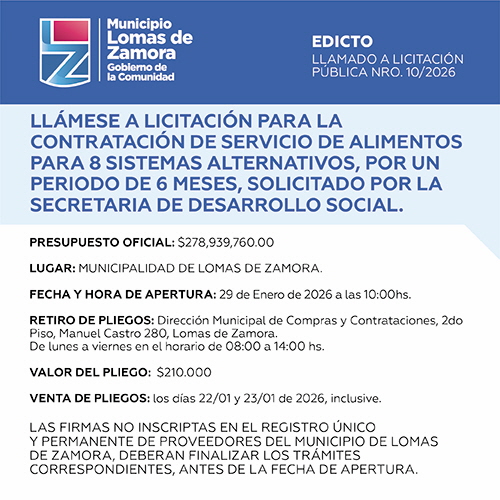 Licitaciones Sin datos  